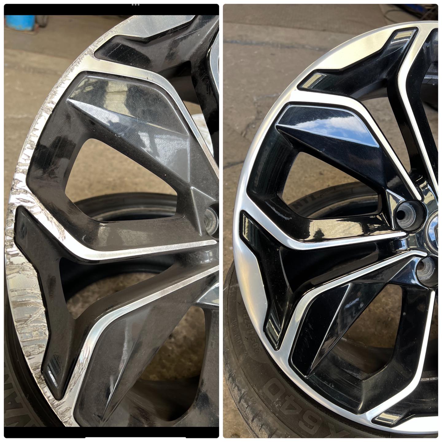 Refurbished alloy wheels